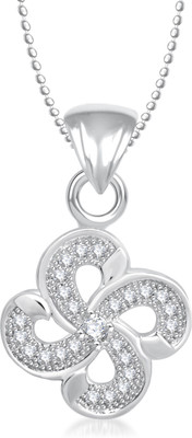 

Meenaz Meenaz Exclusive Flower Rhodium Alloy Pendant