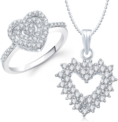 

Meenaz Alloy Jewel Set(Silver)
