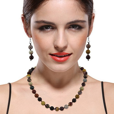 Pearlz Ocean Alloy Silver Multicolor Jewellery Set(Pack of 1)