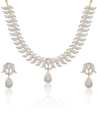 

You Bella Alloy Jewel Set(White)