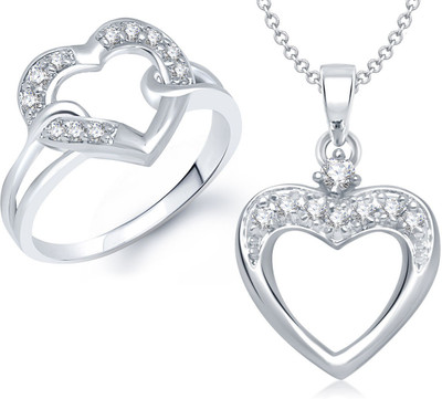 

Meenaz Alloy Jewel Set(Silver)