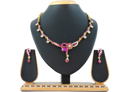 

Vatsalya Creation Alloy Jewel Set(Pink)