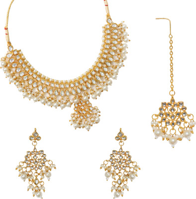 

Jewels Gold Alloy Jewel Set(Multicolor)
