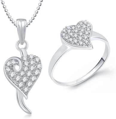 

Meenaz Alloy Jewel Set(Silver)