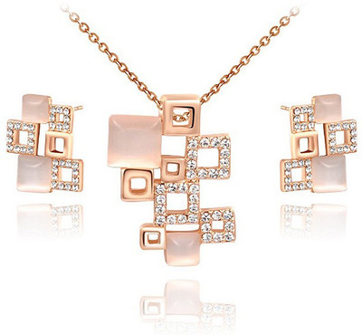 

Silver Shoppee Alloy Jewel Set(Gold)