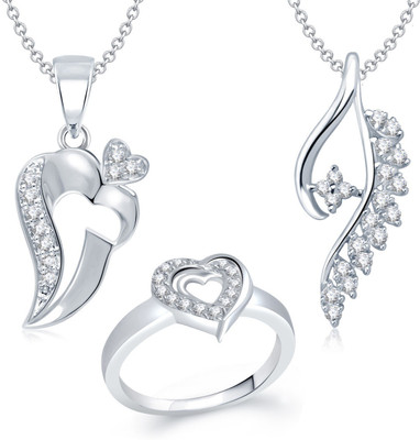 

Meenaz Alloy Jewel Set(Silver)