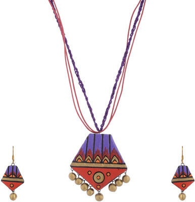 

Sudha Creations Terracotta Jewel Set(Multicolor)