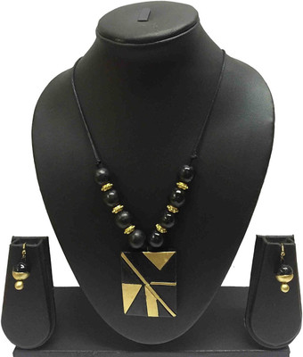 

Sudha Creations Terracotta Jewel Set(Multicolor)