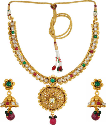 

K.R.S. Jewels Alloy Jewel Set(Gold)