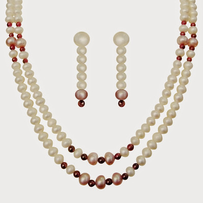 

Nisa Pearls & Jewellery Mother of Pearl Jewel Set(Multicolor)