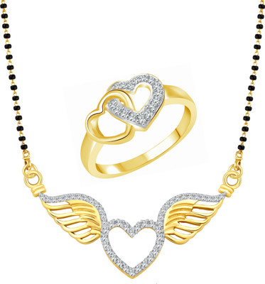 VIGHNAHARTA Alloy Gold-plated Gold Jewellery Set(Pack of 1)