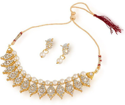Luxor Alloy Jewel Set(White, Gold) available at flipkart for Rs.349