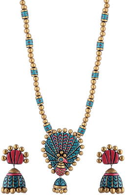 

Sudha Creations Terracotta Jewel Set(Multicolor)