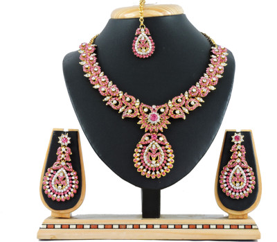 

Vatsalya Creation Alloy Jewel Set(Pink)