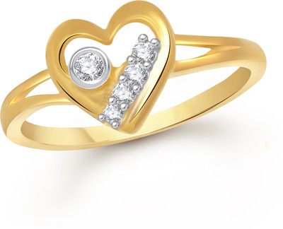 

VK Jewels Decent Heart Alloy Cubic Zirconia Gold-plated Plated Ring