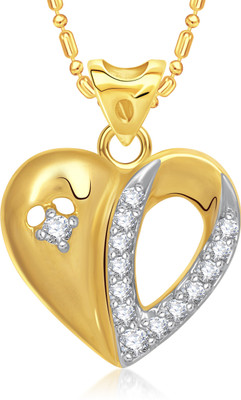 

VK Jewels Charming Heart Gold-plated Cubic Zirconia Alloy Pendant