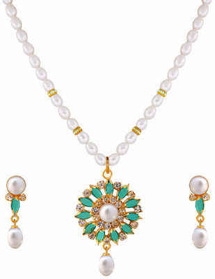 

Nisa Pearls & Jewellery Mother of Pearl Jewel Set(Multicolor)