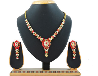

Vatsalya Creation Zinc Jewel Set(Red)