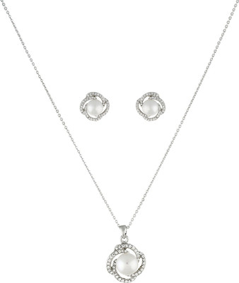 ONE STOP FASHION Alloy Silver Jewellery Set(Pack of 1)