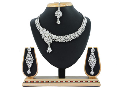 

Vatsalya Creation Alloy Jewel Set(White)