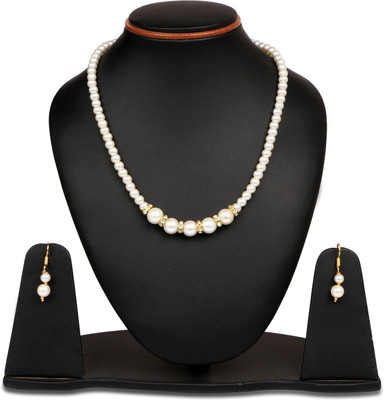

Johareez Brass Jewel Set(White)