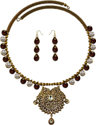 Vidhya Kangan Brass Gold-plated Multicolor Jewellery Set(Pack of 3)