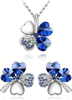 

University Trendz Alloy Jewel Set(Blue)