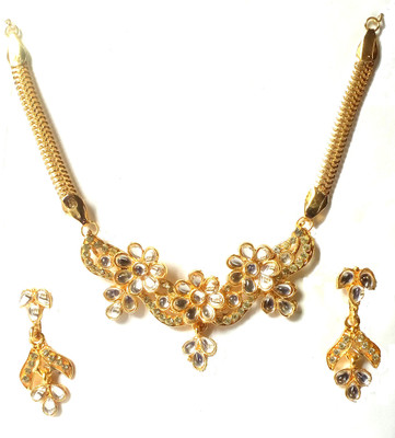 

Sai Shop Jewellery Metal Jewel Set(Yellow, White)