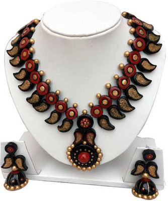 

Sudha Creations Terracotta Jewel Set(Multicolor)