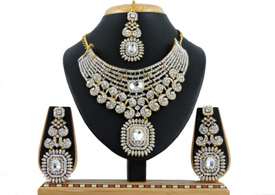 

Vatsalya Creation Alloy Jewel Set(White)