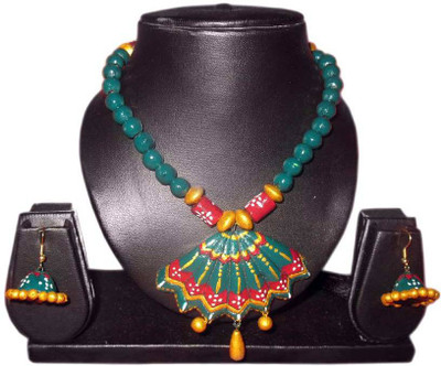 

Sudha Creations Terracotta Jewel Set(Multicolor)
