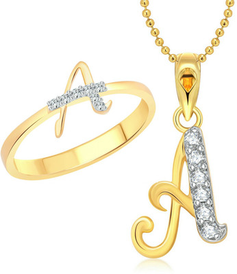 VIGHNAHARTA Alloy Gold-plated Yellow, Gold Jewellery Set(Pack of 1)