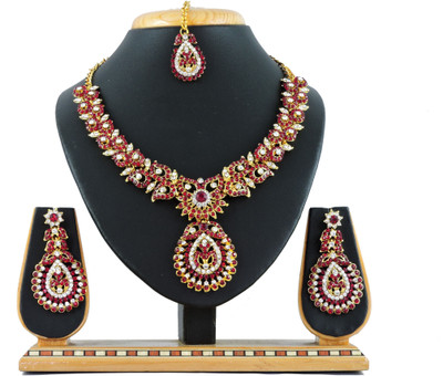 

Vatsalya Creation Alloy Jewel Set(Maroon)