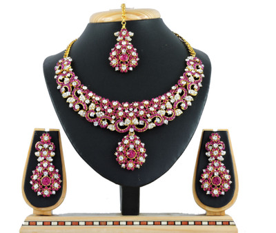 

Vatsalya Creation Alloy Jewel Set(Pink)