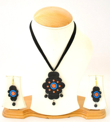 

Sudha Creations Terracotta Jewel Set(Multicolor)