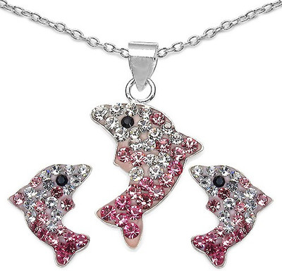 

Johareez Sterling Silver Jewel Set(Pink)