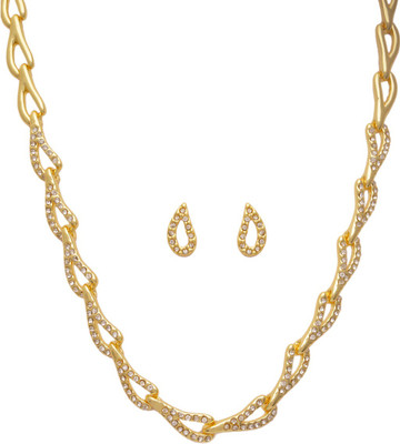 GOLDEN PEACOCK Alloy Gold-plated Gold Jewellery Set(Pack of 1)
