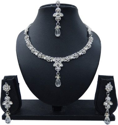 

Shree Bhawani Art Jewellery Alloy Jewel Set(White)