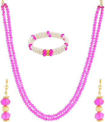 

RK City Shopping Crystal Jewel Set(Pink)