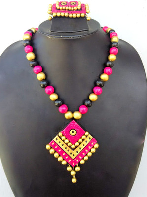 

Sudha Creations Terracotta Jewel Set(Multicolor)