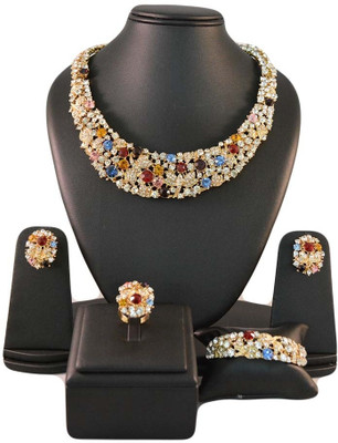

Ruhaani Jewels Alloy Jewel Set(Multicolor)