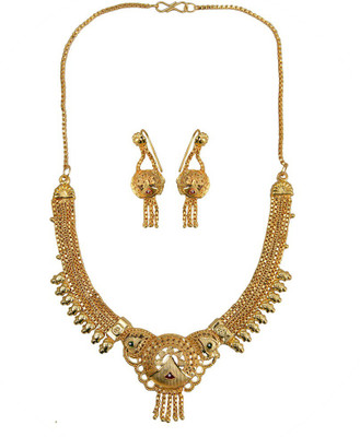 

Taj Pearl Alloy Jewel Set(Gold)