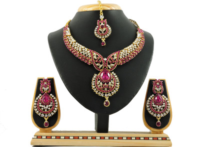 

Vatsalya Creation Alloy Jewel Set(Pink)