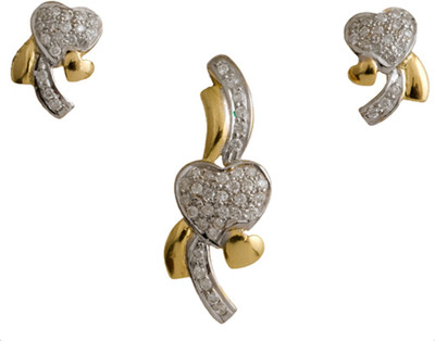 Tatiwalas Soul Jewellery Yellow Gold Share Love 14kt Diamond Earring & Pendant Set Tatiwalas Soul Jewellery Yellow Gold Share Love 14kt Diamond Earring & Pendant Set