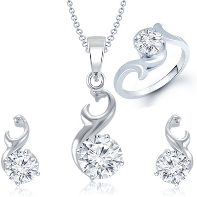 

Meenaz Alloy Jewel Set(White)