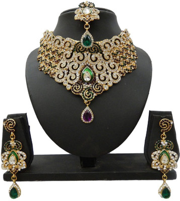 

Shree Bhawani Art Jewellery Alloy Jewel Set(Multicolor)