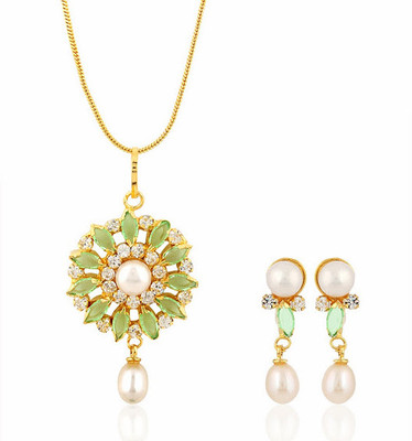 

Nisa Pearls & Jewellery Alloy Jewel Set(Multicolor)
