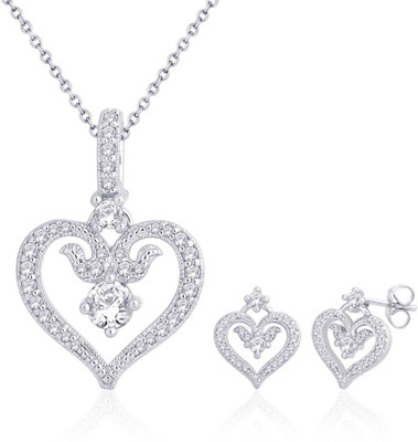 

Peora Alloy Jewel Set(Silver)
