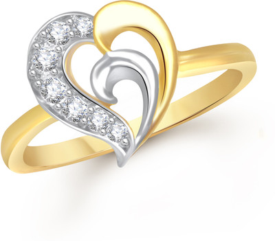 

VK Jewels Blissful Heart Alloy Cubic Zirconia Gold-plated Plated Ring
