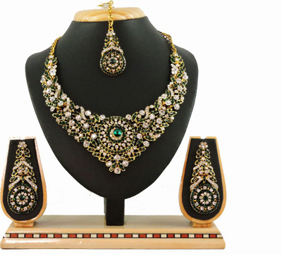 

Vatsalya Creation Zinc Jewel Set(Green)